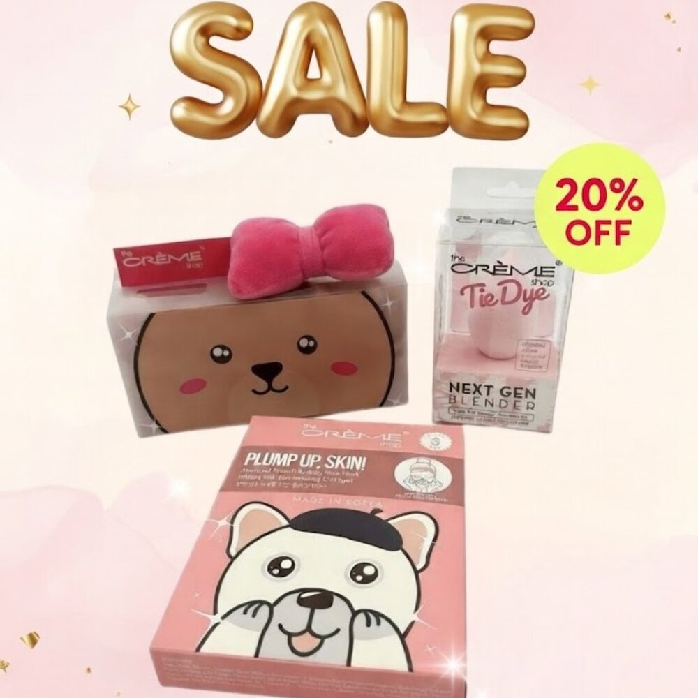 NWT The Crème Shop 3-Piece Beauty Set - Teddy Collection